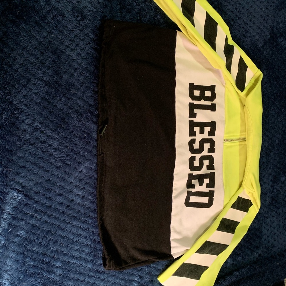 Rue 21 Cropped “Blessed” Sweatshirt